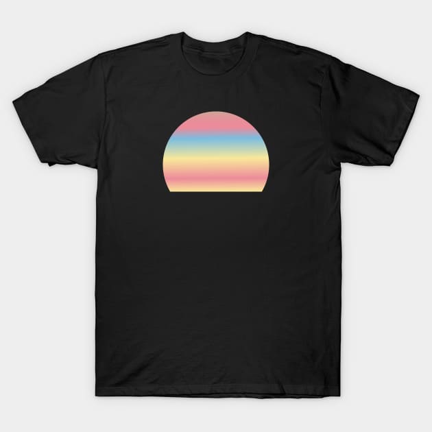 Sunset Sunrise Colorful Retro Style T-Shirt by Protshirtdesign